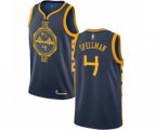 Golden State Warriors #4 Omari Spellman Authentic Navy Blue Basketball Jersey - City Edition