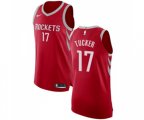 Houston Rockets #17 PJ Tucker Authentic Red NBA Jersey - Icon Edition