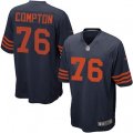 Chicago Bears #76 Tom Compton Game Navy Blue Alternate NFL Jersey