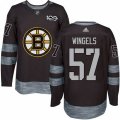 Boston Bruins #57 Tommy Wingels Authentic Black 1917-2017 100th Anniversary NHL Jersey
