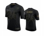 New England Patriots #24 Stephon Gilmore Black 2020 Salute To Service Limited Jersey