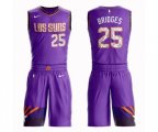 Phoenix Suns #25 Mikal Bridges Swingman Purple Basketball Suit Jersey - City Edition