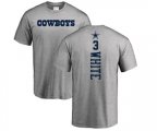Dallas Cowboys #3 Mike White Ash Backer T-Shirt