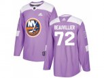 New York Islanders #72 Anthony Beauvillier Purple Authentic Fights Cancer Stitched NHL Jersey