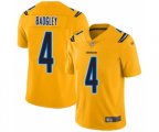 Los Angeles Chargers #4 Michael Badgley Limited Gold Inverted Legend Football Jersey