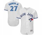 Toronto Blue Jays #27 Vladimir Guerrero Jr. White Home Flex Base Authentic Collection Baseball Jersey