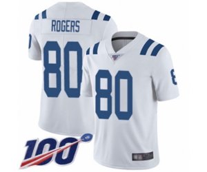 Indianapolis Colts #80 Chester Rogers White Vapor Untouchable Limited Player 100th Season Football Jersey