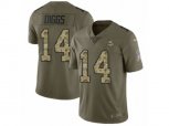 Minnesota Vikings #14 Stefon Diggs Limited Olive Camo 2017 Salute to Service NFL Jersey