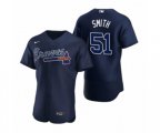 Atlanta Braves #51 Will Smith Nike Navy Authentic 2020 Alternate Jerseys