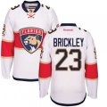 Florida Panthers #23 Connor Brickley Authentic White Away NHL Jersey