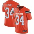 Cleveland Browns #34 Carlos Hyde Orange Alternate Vapor Untouchable Limited Player NFL Jersey