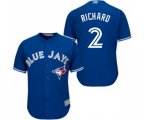 Toronto Blue Jays #2 Clayton Richard Replica Blue Alternate Baseball Jersey