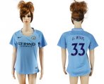 2017-18 Manchester City 33 G.JESUS Home Women Soccer Jersey