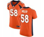 Denver Broncos #58 Von Miller Orange Team Color Vapor Untouchable Elite Player Football Jersey
