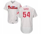 Philadelphia Phillies Austin Davis White Home Flex Base Authentic Collection Baseball Player Jersey