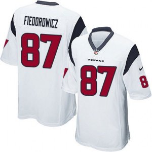 Houston Texans #87 C.J. Fiedorowicz Game White NFL Jersey