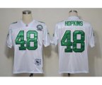 Philadelphia Eagles #48 Wes Hopkins White Throwback 99TH Jersey