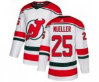 New Jersey Devils #25 Mirco Mueller Premier White Alternate Hockey Jersey