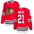Chicago Blackhawks #21 Stan Mikita Premier Red Home NHL Jersey