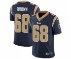Los Angeles Rams #68 Jamon Brown Navy Blue Team Color Vapor Untouchable Limited Player Football Jersey