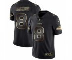 Baltimore Ravens #8 Lamar Jackson Black Golden Edition 2019 Vapor Untouchable Limited Jersey