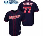 Minnesota Twins Fernando Romero Replica Navy Blue Alternate Road Cool Base Baseball Player Jersey
