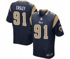 Los Angeles Rams #91 Dominique Easley Game Navy Blue Team Color Football Jersey