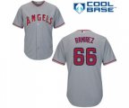 Los Angeles Angels of Anaheim #66 J. C. Ramirez Replica Grey Road Cool Base Baseball Jersey