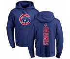 Baseball Chicago Cubs #35 Cole Hamels Royal Blue Backer Pullover Hoodie