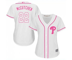 Women\'s Philadelphia Phillies #22 Andrew McCutchen Authentic White Fashion Cool Base Baseball Jersey