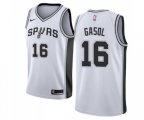San Antonio Spurs #16 Pau Gasol Swingman White Home Basketball Jersey - Association Edition