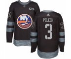 New York Islanders #3 Adam Pelech Authentic Black 1917-2017 100th Anniversary NHL Jersey