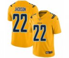 Los Angeles Chargers #22 Justin Jackson Limited Gold Inverted Legend Football Jersey