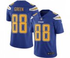 Los Angeles Chargers #88 Virgil Green Limited Electric Blue Rush Vapor Untouchable Football Jersey