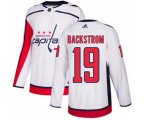 Washington Capitals #19 Nicklas Backstrom White Road Stitched Hockey Jersey