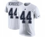 Dallas Cowboys #44 Robert Newhouse White Rush Pride Name & Number T-Shirt