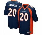 Denver Broncos #20 Brian Dawkins Game Navy Blue Alternate Football Jersey