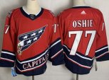 Washington Capitals #77 T.J. Oshie Red Authentic Classic Stitched Jersey