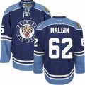 Florida Panthers #62 Denis Malgin Premier Navy Blue Third NHL Jersey