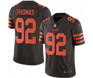 Cleveland Browns #92 Chad Thomas Limited Brown Rush Vapor Untouchable Football Jersey