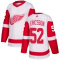 Detroit Red Wings #52 Jonathan Ericsson Authentic White Away NHL Jersey