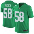Philadelphia Eagles #58 Jordan Hicks Limited Green Rush Vapor Untouchable NFL Jersey
