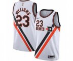 Los Angeles Clippers #23 Lou Williams Swingman White Hardwood Classics Finished Basketball Jersey