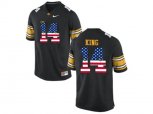 2016 US Flag Fashion Men's Iowa Hawkeyes Desmond King #14 College Football Limited Jersey - Black