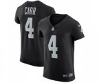 Oakland Raiders #4 Derek Carr Black Team Color Vapor Untouchable Elite Player Football Jersey