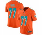 Miami Dolphins #77 Jesse Davis Limited Orange Inverted Legend Football Jersey