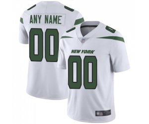 New York Jets Customized White Vapor Untouchable Limited Player Football Jersey
