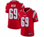 New England Patriots #69 Shaq Mason Limited Red Inverted Legend Football Jersey
