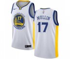Golden State Warriors #17 Chris Mullin Authentic White Home Basketball Jersey - Association Edition