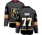 Vegas Golden Knights #77 Brad Hunt Authentic Black Home Fanatics Branded Breakaway NHL Jersey